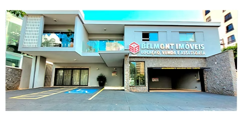 Fachada atual da sede da Belmont Imóveis em Presidente Prudente