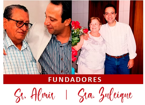 Os fundadores da Belmont Imóveis, Sr. Almir e Sra. Zuleique, ao lado da família